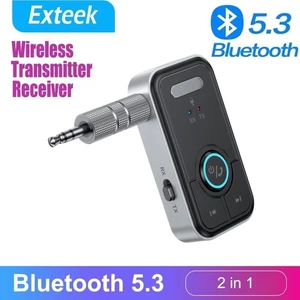 Bluetooth 5.3 Adapter 3.5mm Jack Aux Dongle 2-in-1 Transmitter Receiver Audio - Afbeelding 1 van 13