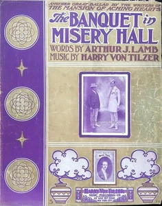 The Banquet In Misery Hall Sheet Music Edwards And Ronney Harry Von Tilzer 1902 - Picture 1 of 3
