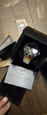 Donald Trump #288 Black/Gold Plate/Stainless Steel Fight Official Watch  - Image 1 of 4