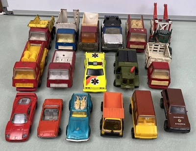 Vintage Tonka Trucks Caminhão de Bombeiros Despejo de Metal Van Buddy L Matchbox Anos 1960 Anos 70 Anos 80 - Imagem 1 de 4