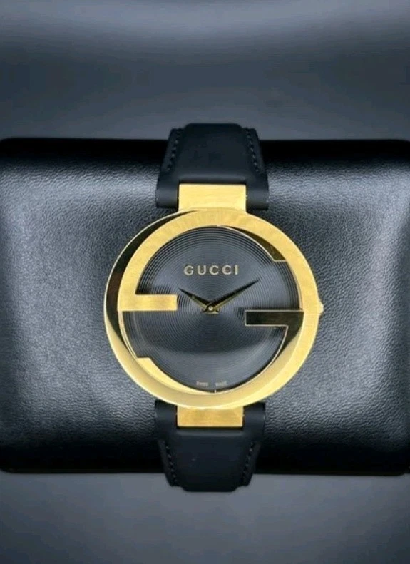 Gucci interlocking G armbanduhr schwarz - Image 1 of 2