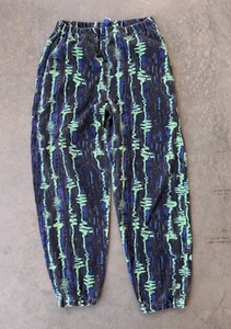 Vintage Parachute Pants Size L/XL Beach Muscle Gym MC Hammer 80s Loud Neon - Picture 1 of 6