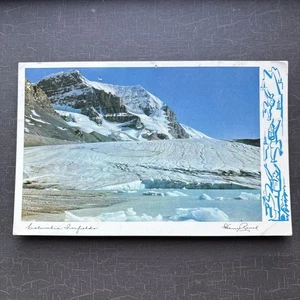 GLACIAR POSTAL 1963 imagen Columbia Icefields vista turística Banff Alberta Canadá - Imagen 1 de 4