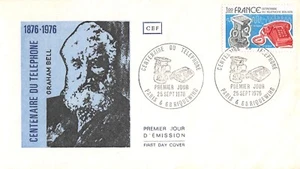 Sobre FDC FRANCIA CENTENARIO DEL TELÉFONO 1976 PARÍS & RIQUEWIHR N2 - Imagen 1 de 1