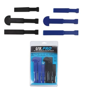 US Pro 6 piezas Juego de herramientas removedor de clips de borde y barra de palanca sin marcas B5449 - Imagen 1 de 3