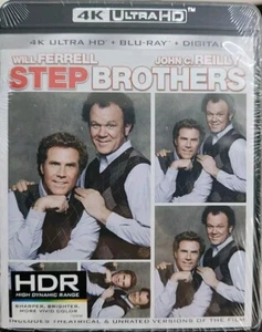 *New & Sealed* STEP BROTHERS (UNRATED) 4K ULTRA HD + BLU-RAY Import Region A/B/C - Picture 1 of 2