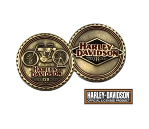 Harley-Davidson® 120th Anniversary Metal Challenge Coin Limited Edition NEW! - Picture 1 of 4