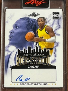 2022 LEAF Encased NBA ROOKIE STANDOUT BENNEDICT MATHURIN AUTO # /104 RC Pacers - Picture 1 of 12