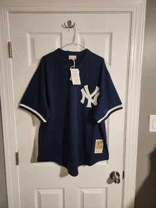 100% Authentc Mariano Rivera 1995 NY Yankees Mitchell & Ness BP Jersey Sz 48 XL - Picture 1 of 5