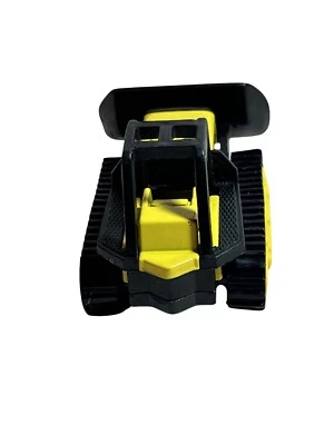 Vintage Toy TONKA Tractor Bulldozer Front Loader  Diecast Plastic Yellow 3.25” - Image 1 of 4