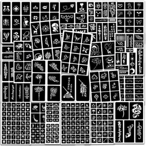 183PCS Temporary Tattoo Stencils, Paint Stencils Kit on Face and Body - Picture 1 of 6