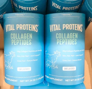 Vital Proteins Collagen Peptides Unflavored 24oz, 2-Pack, Total 48oz (2 x 24oz) - Picture 1 of 2
