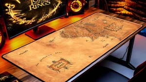 Middle Earth Map Desk Mat - Lord of the Rings Gaming Mouse Pad - 80cm x 40cm - Picture 1 of 6
