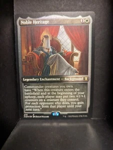 Noble Heritage MTG Magic Cards NM-M Battle for Baldur's Gate RARE ETCHED FOIL - Picture 1 of 2