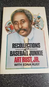 Recollections of a Baseball Junkie by Art, Jr. Rust and Edna Rust (1985, 1st ED) - Picture 1 of 7