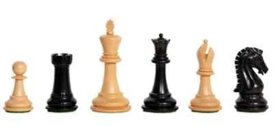 The Craftsman Luxury Chess Set - Pieces Only - 3.75" King - Genuine Ebony - Picture 1 of 1