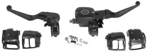 NEW OE STYLE BLACK HANDLEBAR CONTROL KIT WITH SWITCHES FOR 96/06 Harley Davidson - Picture 1 of 2