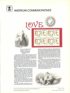 #158 20c Love Stamp #1951 USPS Commemorative Stamp Panel - Picture 1 of 1