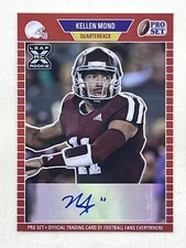 Kellen Mond 2021 Leaf Pro Set Metal 1989 Red Rainbow Auto /100 #PA-KM1 Aggies