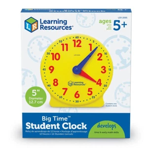 Learning Resources Big Time Student Clock -Children's Tell The Time Learning Toy - Picture 1 of 2