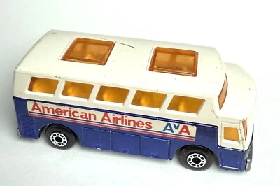 Vintage 1977 Matchbox Superfast No. 65 Airport Coach Greyhound Bus AA Travel Bus - Image 1 of 4