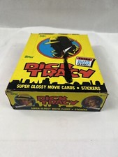 1990 Topps Dick Tracy Unopened Box 36 Wax Packs Movie Cards & Stickers Vintage