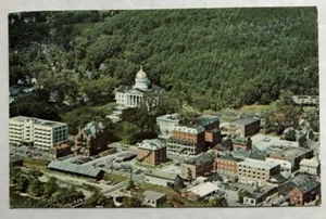 Aerial View Of Vermont State Capitol, Montpellier, Vermont Postcard (N1) - Picture 1 of 2