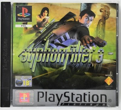 PS1 Action Syphon Filter 3 2001 PLATINUM EDITION | PAL | TESTED | SHOOTER - Image 1 of 4