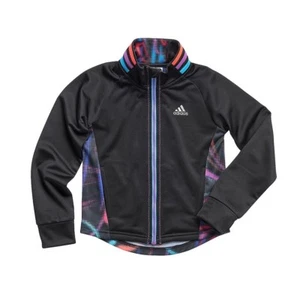 ADIDAS Little Girls' 4 Black Warrior Active Jacket NWT - Picture 1 of 2