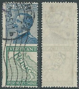 1924-25 REGNO PUBBLICITARI USATO 25 CENT REINACH - RE19-3 - Imagen 1 de 1