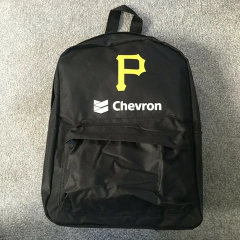 Pittsburgh Pirates Black Backpack Bookbag Kid's School Childs 15" SGA MLB New !! Cover