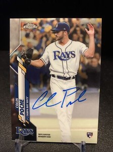 Colin Poche 2020 Topps Chrome Rookie Auto Rays RC