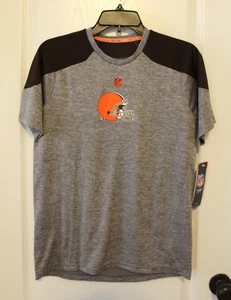 NWT Cleveland Browns NFL Gray S/S Performance Tee Shirt Boys Youth L 14/16 - Picture 1 of 7