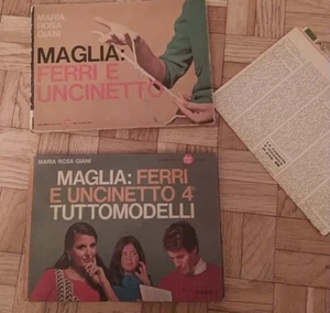 Maglia: ferri e uncinetto + N*4: Tutto Modelli Lotto 2 Libri Maria Rosa Giani - Foto 1 di 9