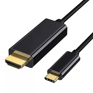 USB C to HDMI Cable 1.8M 4K for TV Adapter Phone iPhone 15 Tablet Laptop - Picture 1 of 8