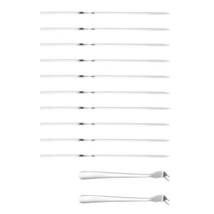Grilled Fruit Skewers Meat Fork Bbq Chicken Skewers Barbecue Stick - Picture 1 of 12