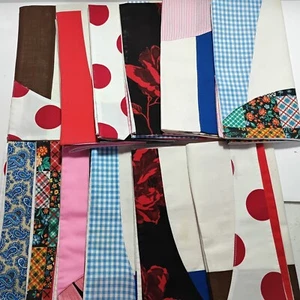 12 servilletas de algodón hechas a mano muselina blanqueada con bordes de tela vintage cuadrados 17X17 - Imagen 1 de 12