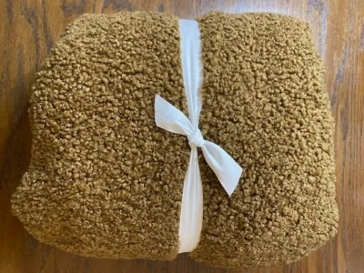 Pottery Barn Teen Large Chunky Boucle Ivory Bean Bag Cover Only, Brown - Image 1 of 4