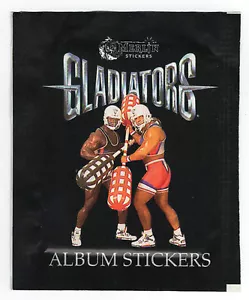 Paquete de Pegatinas Merlin Gladiators Raro Sin Abrir Alrededor de 1992 - Imagen 1 de 2