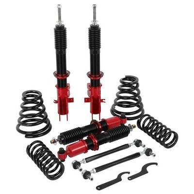 Amortiguadores puntales Coilover para Chevrolet Camaro 2010-2015 no ajustables y rojo amortiguador Foto 1 de 4