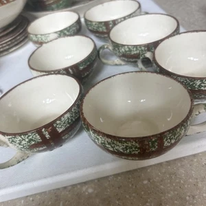 7 Blue Ridge Rustic Plaid Coffee Cups - Picture 1 of 4