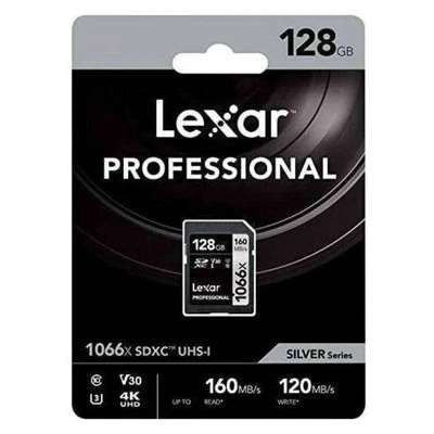 Lexar 128GB Professional 1066x UHS-I SDXC Memory Card Silver Series - Image 1 of 4