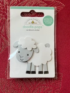 LAMB SHEEP DOODLE-POPS 3D STICKERS - Free Shipping - Picture 1 of 1