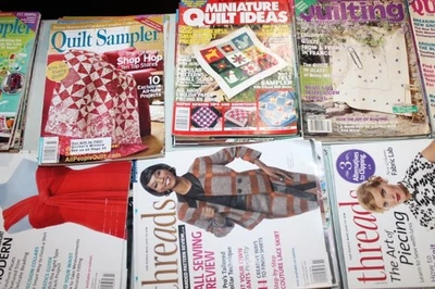 Quilt Quilting Sewing Magazine Back Issues - Lot by Magazine Titles and Years - Image 1 of 4