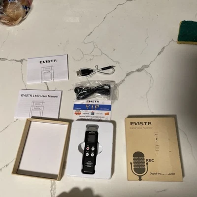 Grabadora de voz digital EVISTR L157B 16 GB Foto 1 de 4