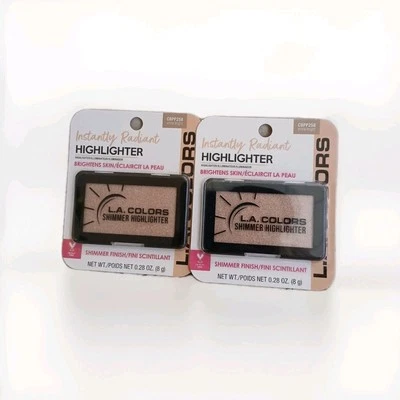 L.A. COLORS Highlighter Shimmer finish CBPP258  Shine Bright Pack Of 2 - Image 1 of 4