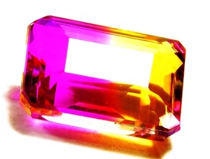 Natural 56.00 Cts Emerald Cut Multi Tourmaline Loose Gemstone R3295 - Picture 1 of 4