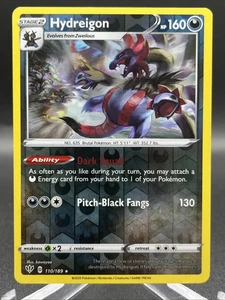 Pokemon Darkness Ablaze - Hydreigon - 110/189 - REVERSE HOLO Rare - M/NM - Picture 1 of 2
