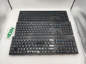 LOT OF 3 Dell Wireless keyboard Model # WK636P - Black - No Dongle Free Shipping - Picture 1 of 10
