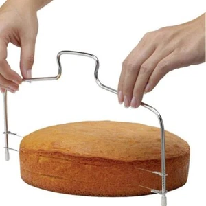 Cake Cutter Wire – Adjustable Cake Leveller, Double Cutting Stainless Steel - Picture 1 of 5